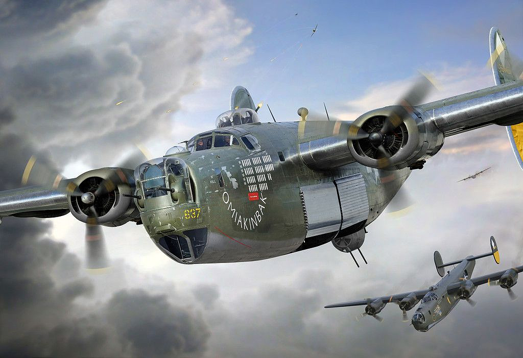 第二次世界大战时期，轰炸机可装10个炮塔，为何还打不过战斗机？ - 2