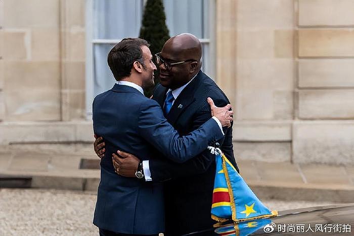 布里吉特欢迎刚果总统夫妇！布老师又秀美腿超美，刚果夫人身材壮 - 7