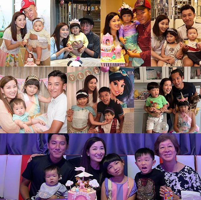 TVB小生张颖康一家为女儿庆祝8岁生日 每一年生日都有拍全家福 - 4