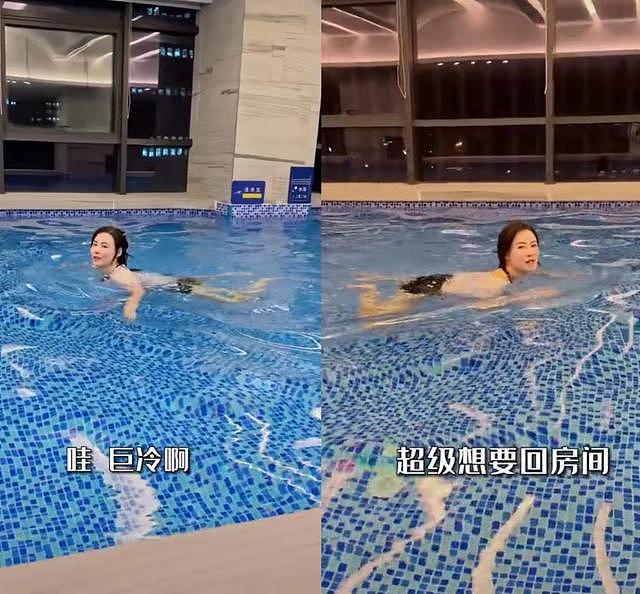 42岁张柏芝晒游泳视频，皮肤白皙四肢纤长，拍摄者意外出镜引关注 - 3