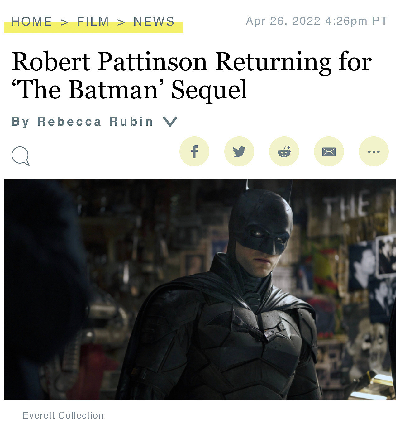 华纳官宣《新蝙蝠侠》续集已正式立项将开拍…… - 1