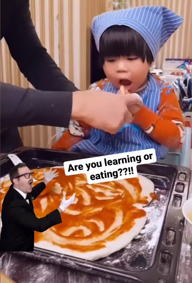 TVB全面停工男艺人与子女在家制作披萨 一家人一起下厨增进感情 - 7