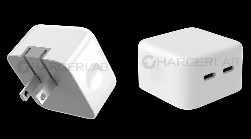 实物图曝光，苹果35W双口USB-C充电器采用扁造型设计 - 1