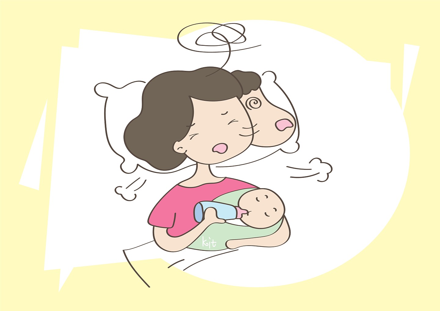 宝妈在喂夜奶过程中，这几种“坑娃”动作，不要再犯了！ - 4
