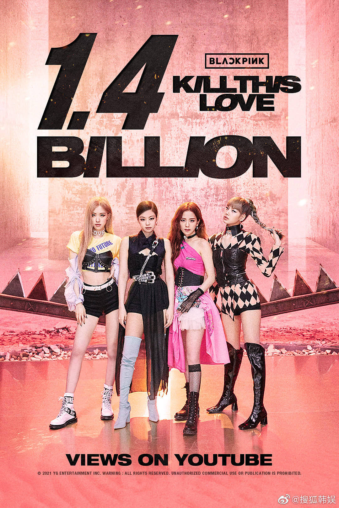 BLACKPINK《Kill This Love》MV在YTB上点击量突破14亿！ - 1
