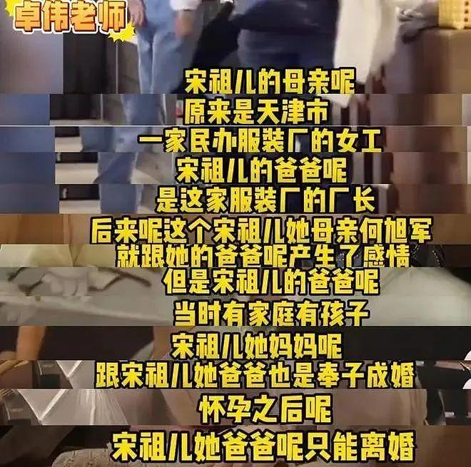 卓伟曝宋祖儿涉税内幕！被亲妈中年恋爱毁星途：举报她偷税漏税的是后爸亲戚 - 4