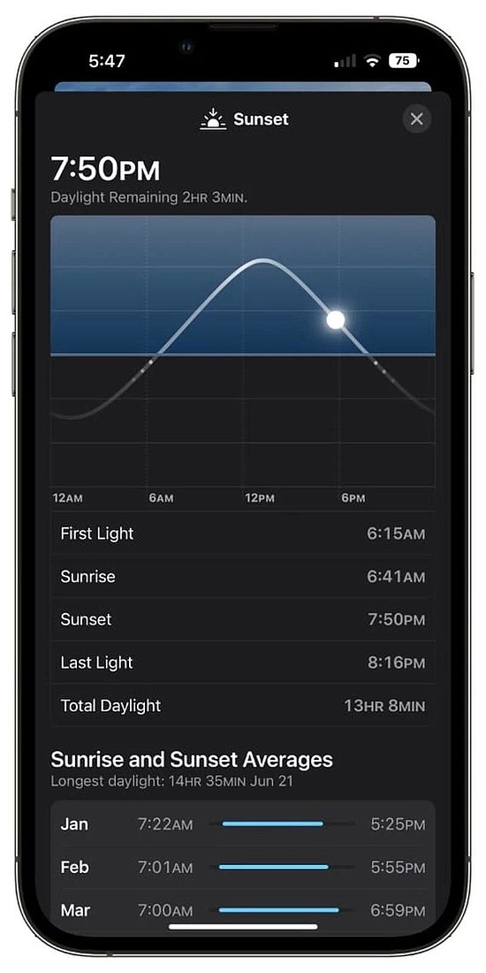 苹果iOS 16更新，天气App新功能盘点 - 8