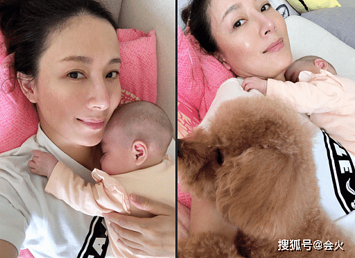 42岁杨怡晒二胎性感孕照！穿黑色内衣四肢纤细，称为孩子存脐带血 - 6
