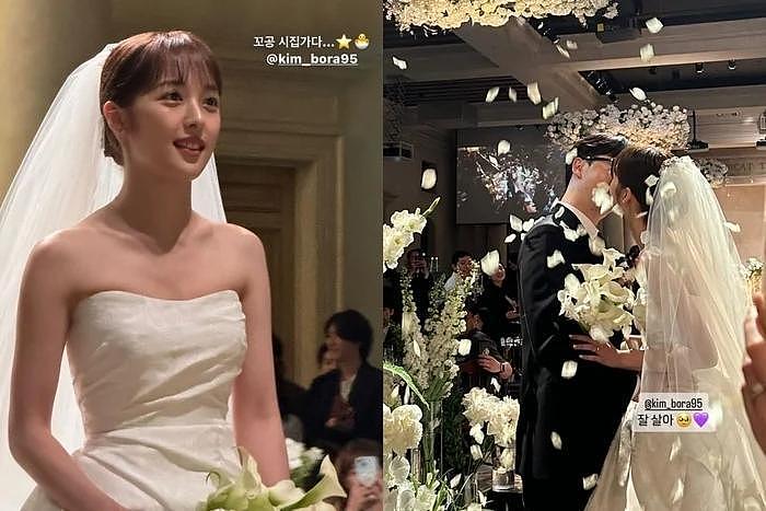 韩国知名女星，和约会三年的导演举行婚礼，好友金惠允赵贤雅出席 - 6