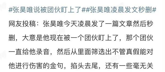 组局猎艳、还扬言让老爸肿瘤来得更猛烈？这次，张昊唯底裤被扒光 - 7