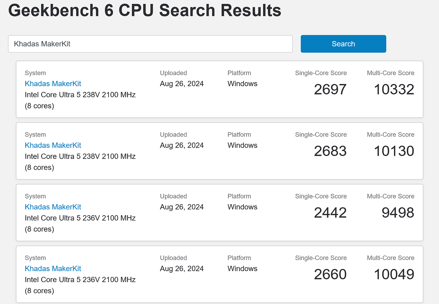 英特尔 Ultra 5 238V 处理器 GeekBench 6 跑分首曝，单核超锐龙 9 7845HX - 1