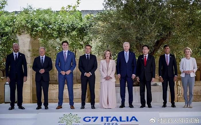 泽连斯基也去G7峰会！和意大利美女总理拥抱贴脸好开心，老婆没来 - 12