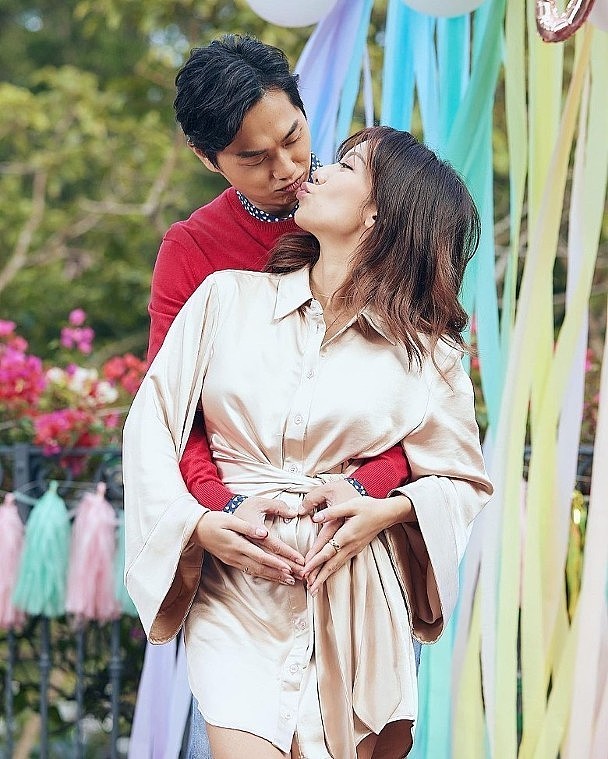 TVB富家女何雁诗首晒4个月的孕肚 与老公郑俊弘创作歌曲送给儿子 - 2