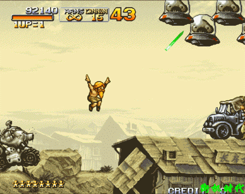 《合金弹头》玩家为之疯狂的坐骑炸弹，吃了穿甲弹打飞机就是爽 - 7