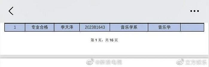 恭喜！李天泽高考成绩586 曾是中央音乐学院音乐学专业第一 - 2