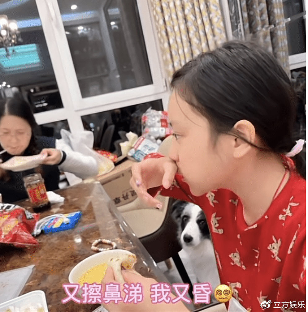 李小璐晒女儿吃春饼视频 甜馨用袖子擦嘴被嘲邋遢 - 4