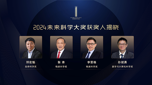 2024未来科学大奖获奖名单公布，邓宏魁、张涛、李亚栋、孙斌勇获奖 - 1