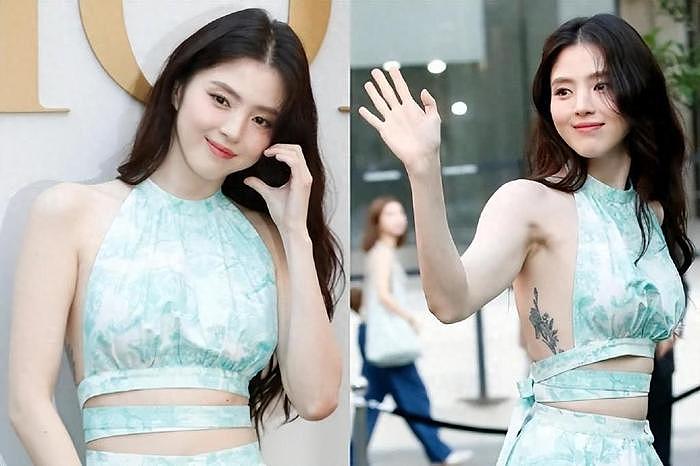 韩国知名女星，隐藏的纹身曝光，韩网友表示担忧，不是都洗掉了吗 - 1