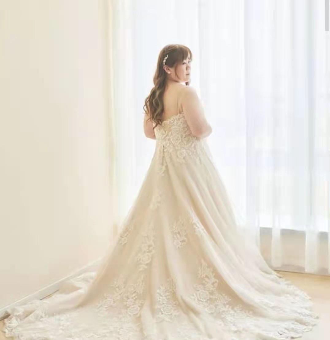 肥不是罪！TVB女艺人为大码婚纱品牌拍广告，尽显清纯一面仙气满溢 - 13