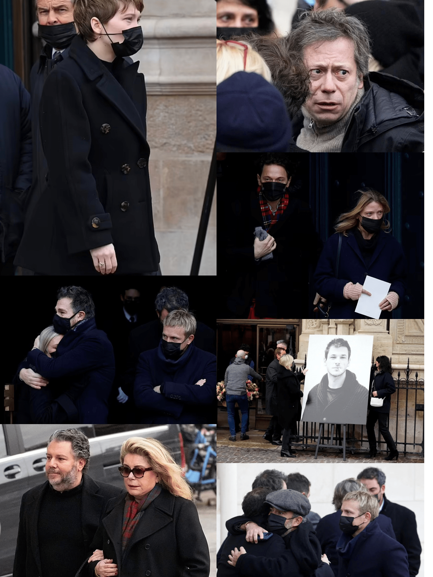 法国影帝加斯帕德举行葬礼，女友和儿子挽手送别，其父全程一言不发 - 9