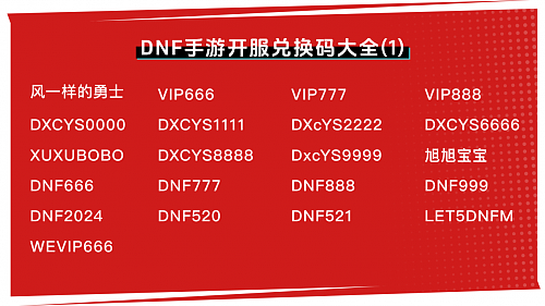 DNF手游礼包码全面大放送 - 3
