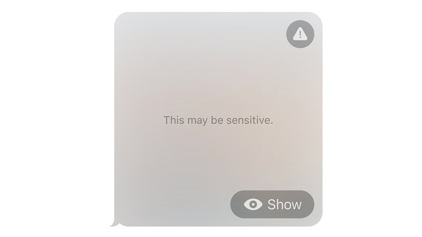 苹果 iOS 17 可自动屏蔽不请自来的裸照，并发出“敏感内容警告” - 1