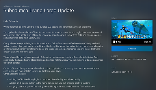 《深海迷航》推出2.0更新“LivingLarge” 修复超800个BUG - 3