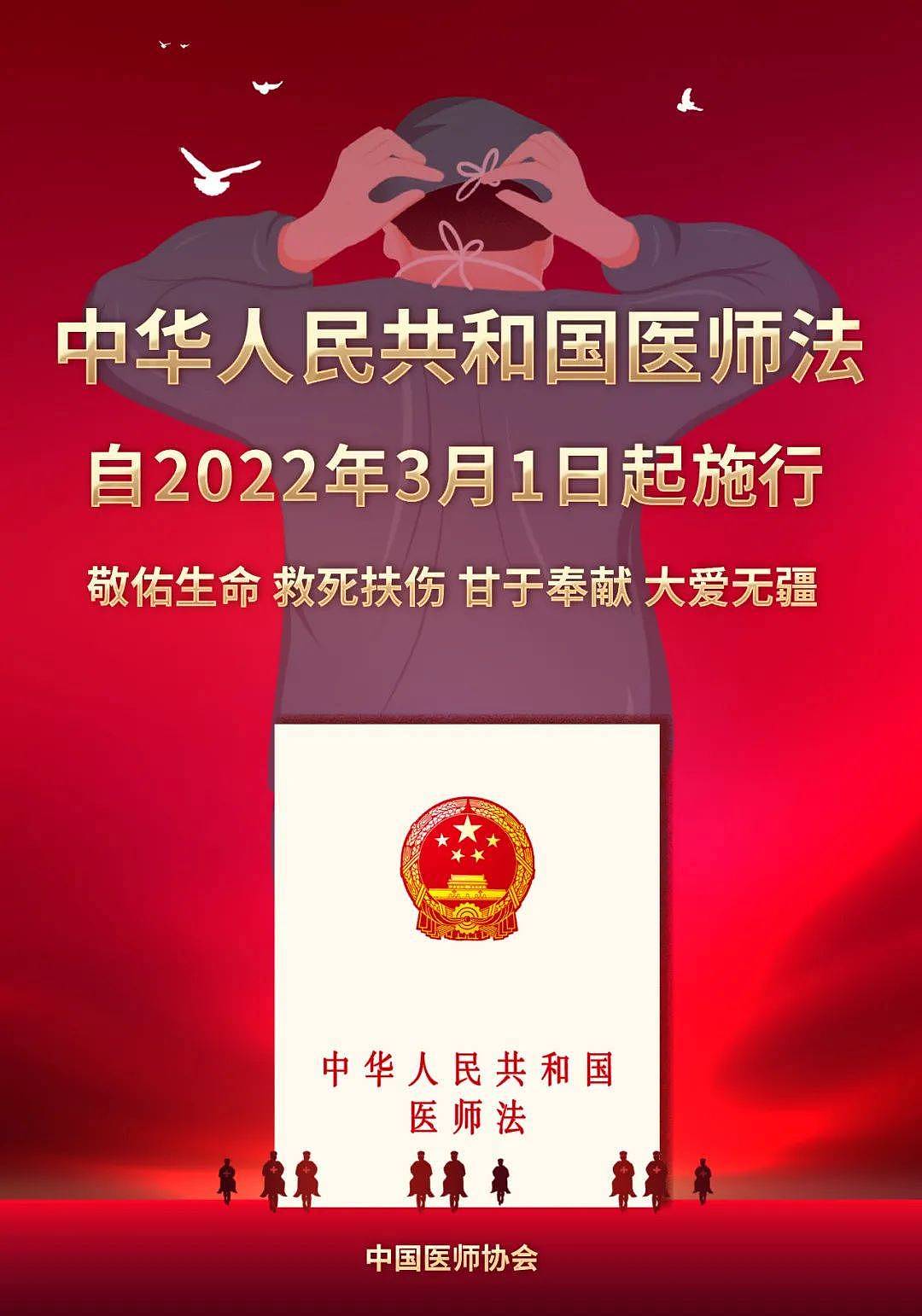 搜狐医药 | 中国医师协会发布《中华人民共和国医师法》宣传画 - 2