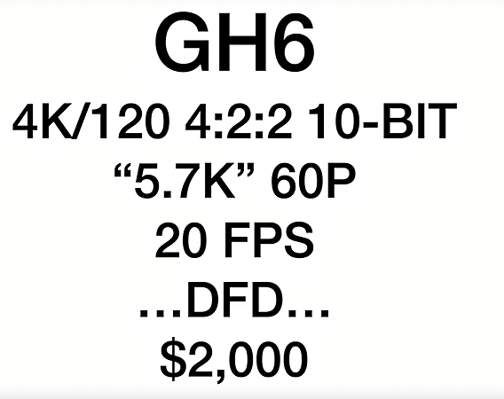 松下GH6售价为2000美元左右 - 1