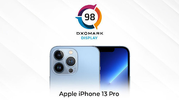 iPhone 13 Pro DXOMARK屏幕得分公布