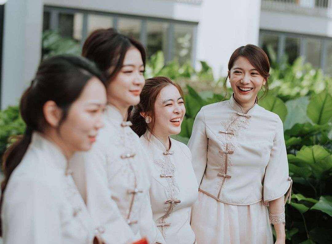 恭喜！TVB前女星姐姐风光出嫁，一家三姐妹都是美人胚子颜值高 - 4