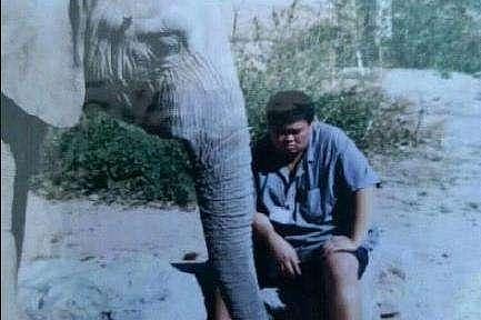 相声演员孙越近况曝光，与大象同框互动，曾在动物园养象十年 - 9