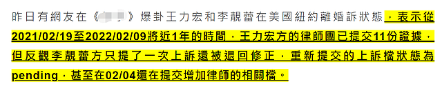 王力宏离婚法庭记录曝光，李靓蕾被疑将入狱，本尊迅速发声明反击 - 4