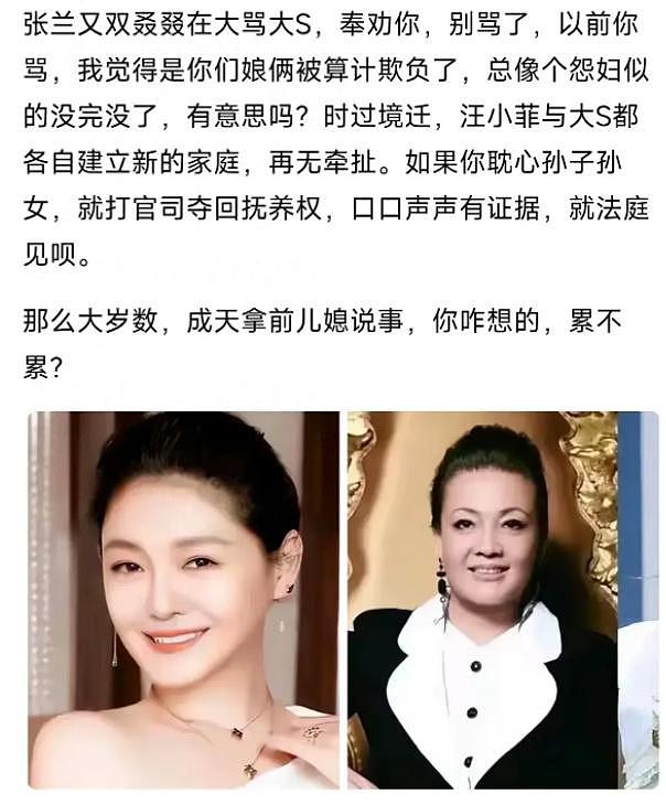 又闹了，张兰直播怒斥大S骗婚骗钱，汪小菲发声澄清，S妈高冷反击 - 13