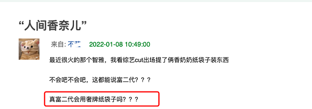 宋智雅手持奢侈品纸袋凹造型，富二代人设遭质疑，疑似穿假货 - 4