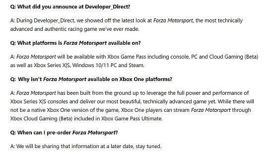 微软称《极限竞速》新作Xbox One版不是原生 可通过云串流游玩 - 1