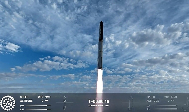 第三次试飞：SpaceX 星舰发射升空 - 1