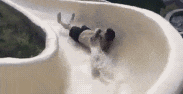 搞笑GIF: 女朋友骑大鹅跳水十几次就是单纯为了拍张美照? 终于成功了! - 4