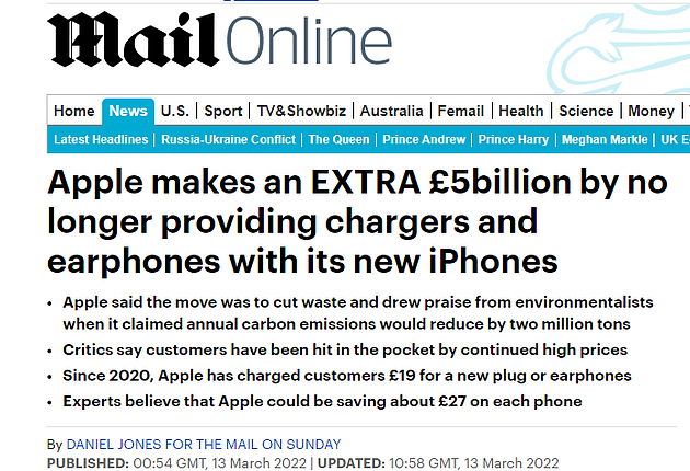 专家：苹果注重环保，不送充电器和耳机节省成本超 400 亿元 - 1