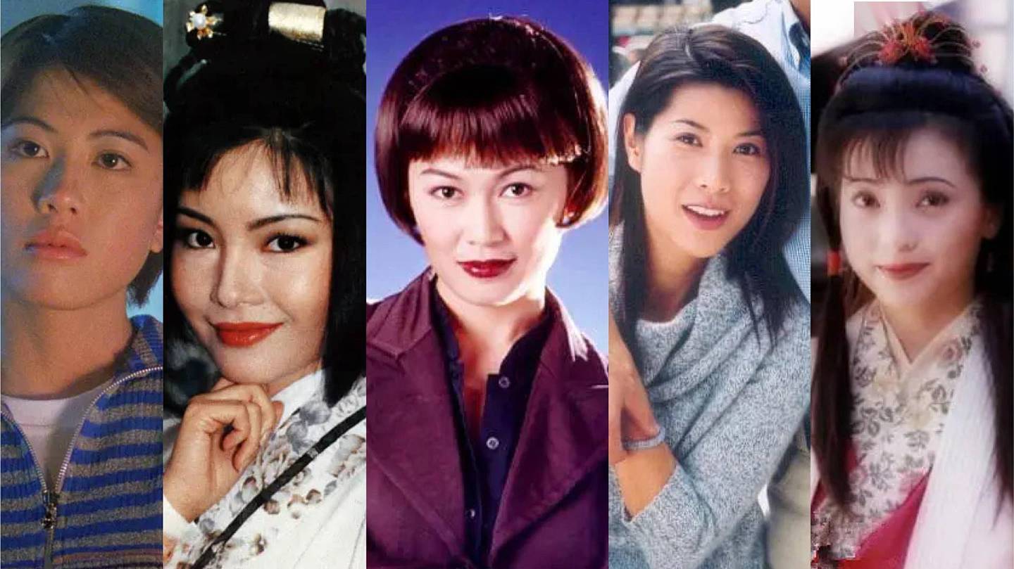 TVB90年代“五美”近况，有人整容成瘾变蛇精脸，有人未婚产子 - 2