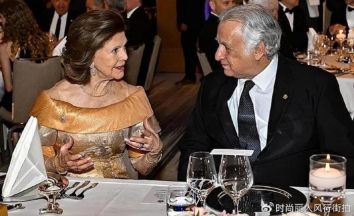 80岁瑞典王后访问墨西哥！穿橘子色礼裙身形纤细，满脸皱纹也优雅 - 7