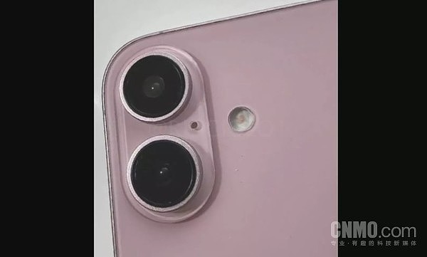 iPhone 16粉色真机图首次曝光！双摄像头垂直排列 - 2