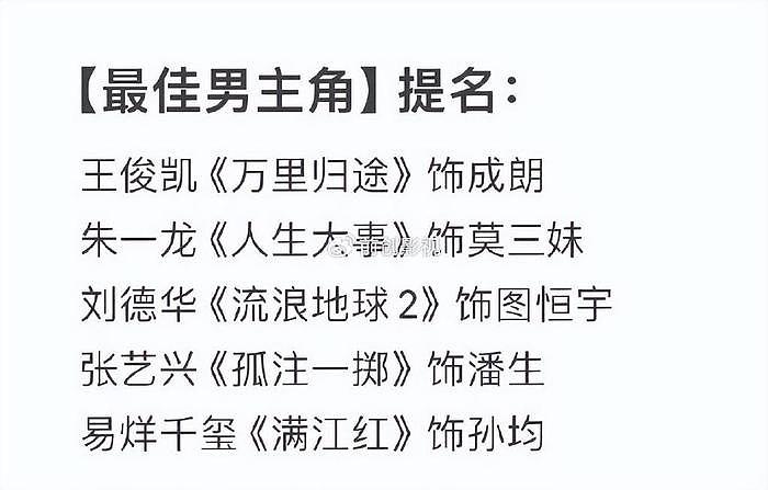 百花奖提名流量成主角，刘德华格格不入，赵丽颖有望改变85花格局 - 3