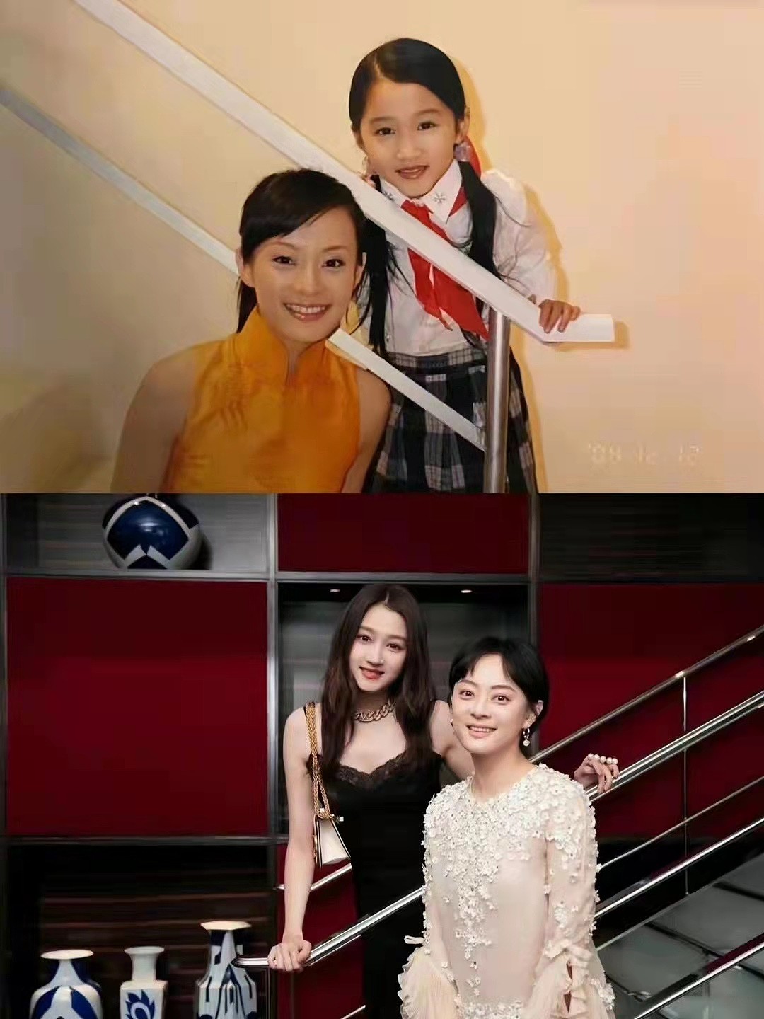 孙俪晒与关晓彤合照，时隔18年娘娘没变，关晓彤却从孩子变大美女 - 1