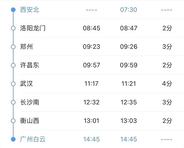 G520次高铁首次开行：西安-广州只需7小时15分钟 - 3