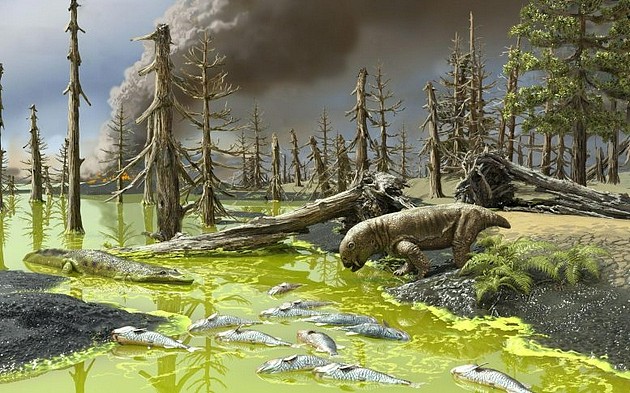 二叠纪末“毒汤”是导致几乎所有物种灭绝的主要原因 - 1
