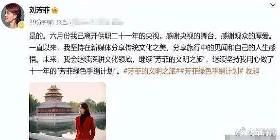 事实证明，毁于谣言的“央视台花”刘芳菲，已走上另一条大道 - 23