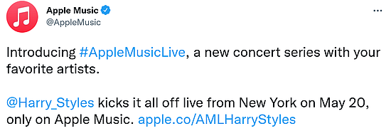 Apple Music推出新演唱会直播系列：20日迎来首场表演 - 1