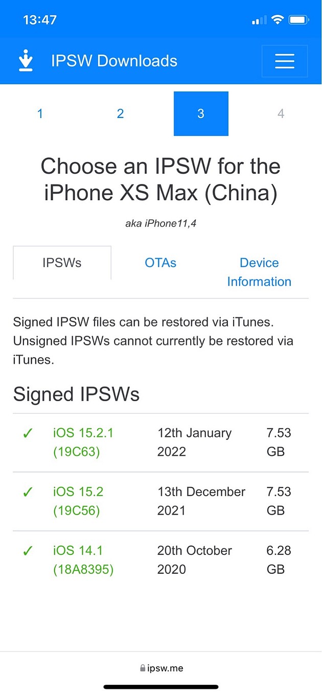 苹果iPhone XS Max国行版iOS 14.1系统验证通道再次开启 - 1