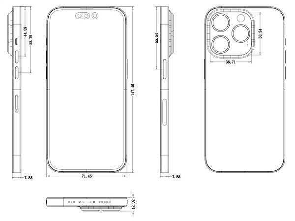 外形能接受？iPhone 14设计图曝光 镜头更厚更大：郭明錤称4800W像素造成 - 3